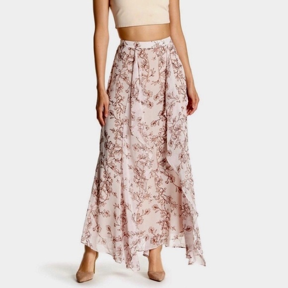 BCBG MaxAzria Amalli  Floral Maxi Skirt size 0 - Picture 2 of 14